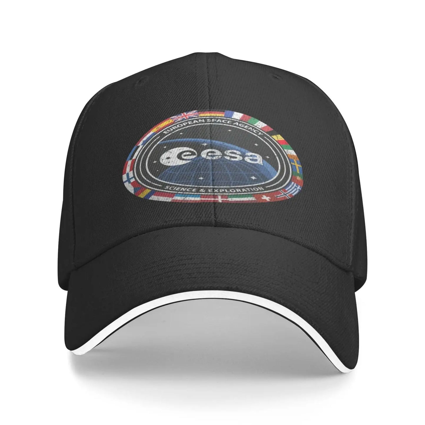 Gorra ESA – Diseño Cósmico Unisex con Visera Curva y Ajuste de Velcro