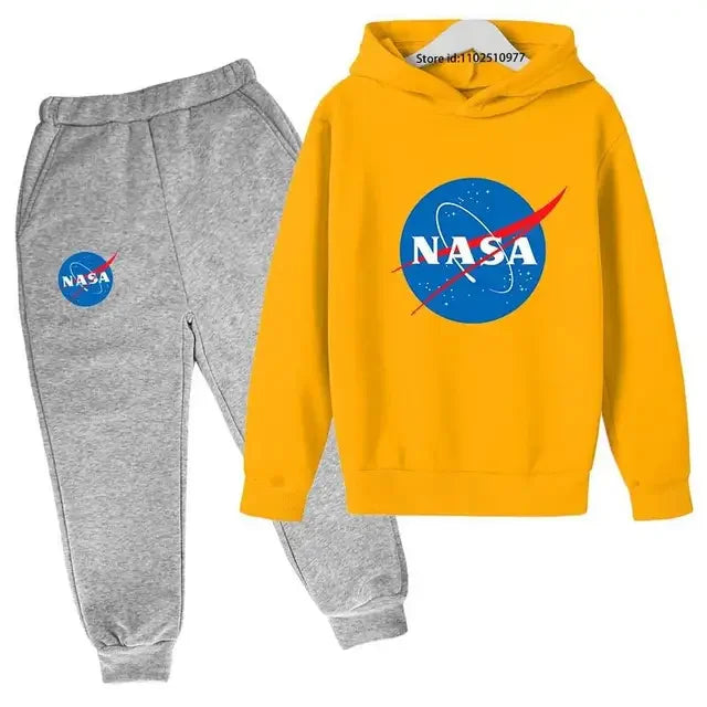 Conjunto Infantil NASA: Sudadera con Capucha y Joggers