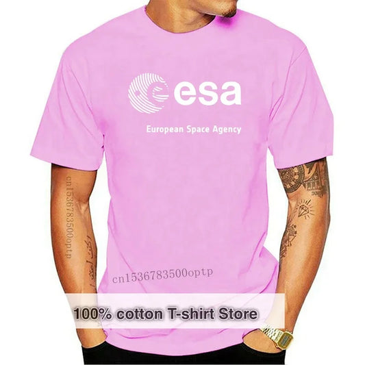 Camiseta con logo ESA – Diseño espacial con homenaje a misiones europeas