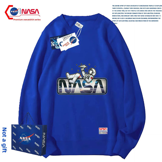 Sudadera NASA Mujer – Primavera/Otoño, Cuello Redondo y Corte Holgado