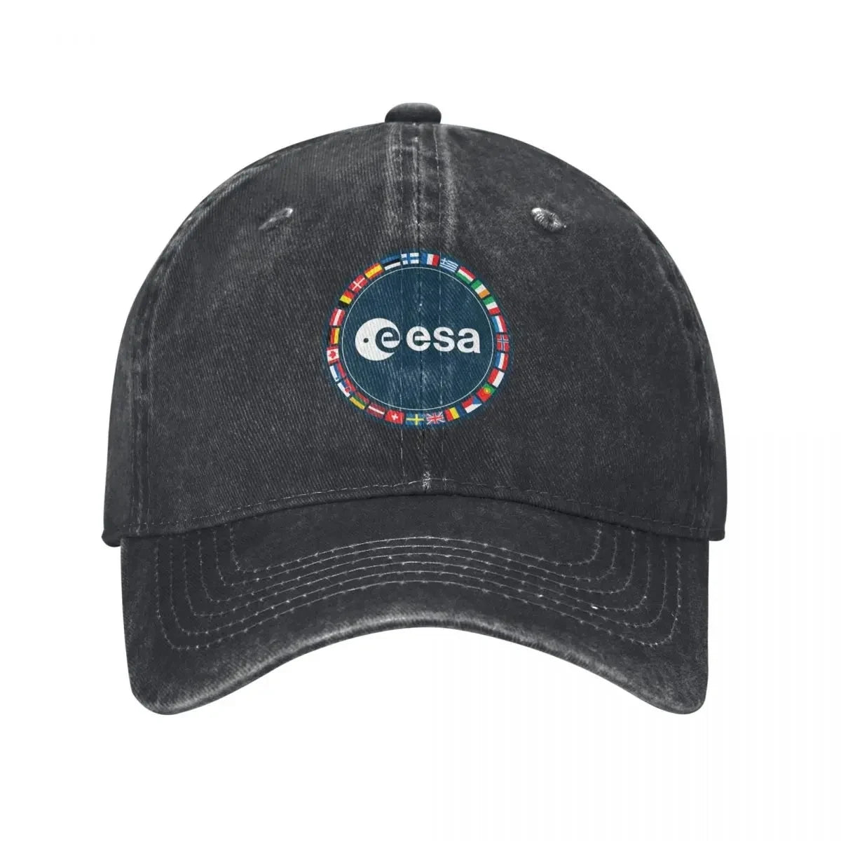 Gorra vintage ESA – Estilo denim desgastado, unisex y ajustable