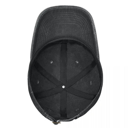 Gorra vintage ESA – Estilo denim desgastado, unisex y ajustable