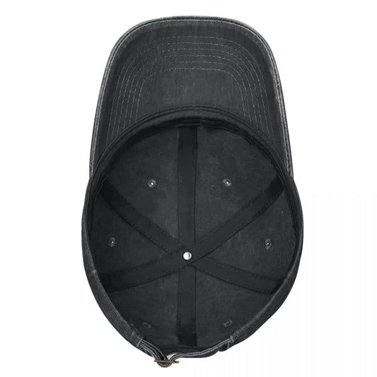 Gorra vintage ESA – Estilo denim desgastado, unisex y ajustable