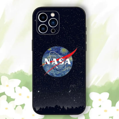 NASA Black Shield – Funda universal para iPhone con esencia cósmica