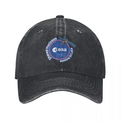 Gorra vintage ESA – Estilo denim desgastado, unisex y ajustable