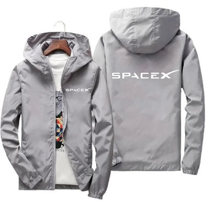 Sudadera SpaceX Hombre – Estilo Deportivo con Cremallera