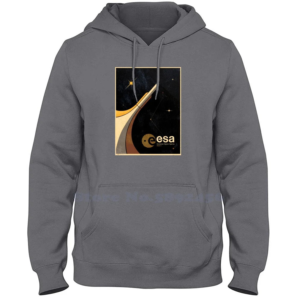 Sudadera unisex ESA con estampado espacial – Estilo urbano y cómodo
