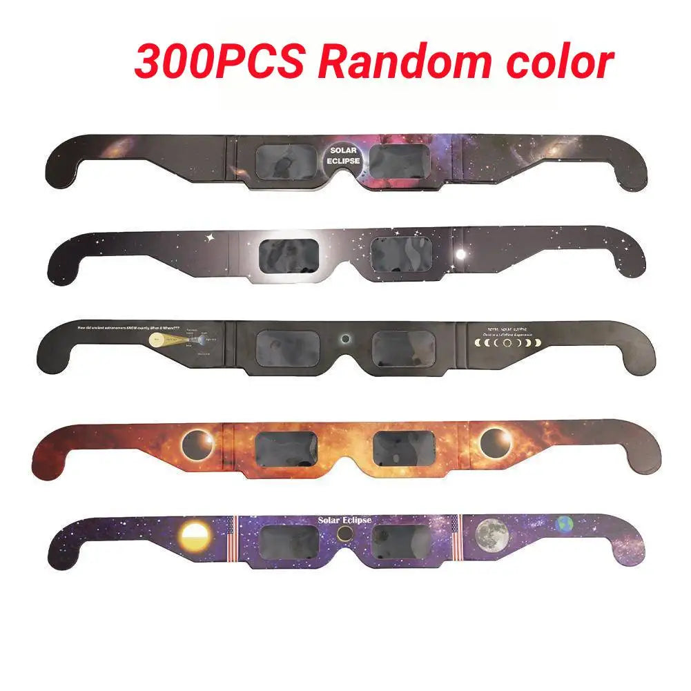 Pack 100/300 Gafas Eclipse Solar – Visión Segura y Certificada para Disfrutar del Espectáculo Celeste
