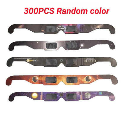 Pack 100/300 Gafas Eclipse Solar – Visión Segura y Certificada para Disfrutar del Espectáculo Celeste