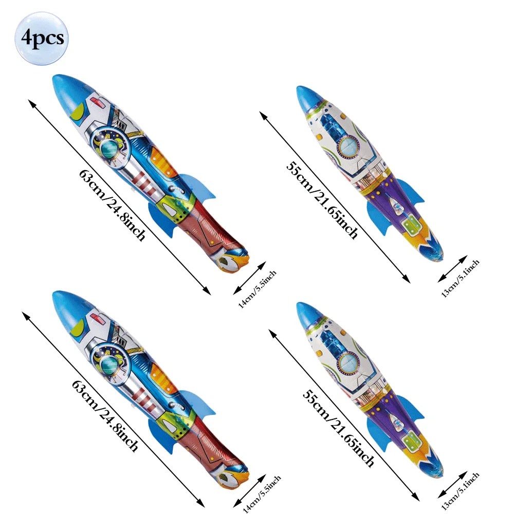 Outer Space Birthday Decoration Rocket Astronaut Theme Balloon Galaxy Solar System Spiral Planet Hanging NASA Party Supplies set