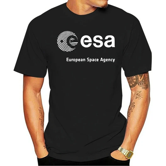 Camiseta estampada “ESA Missions” – Estilo casual con diseño cósmico