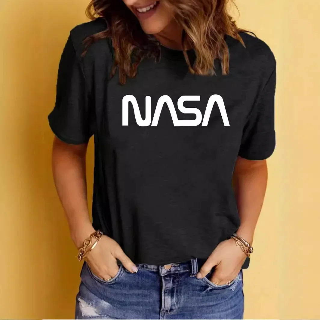 Camiseta Deportiva Oversize NASA para Mujer