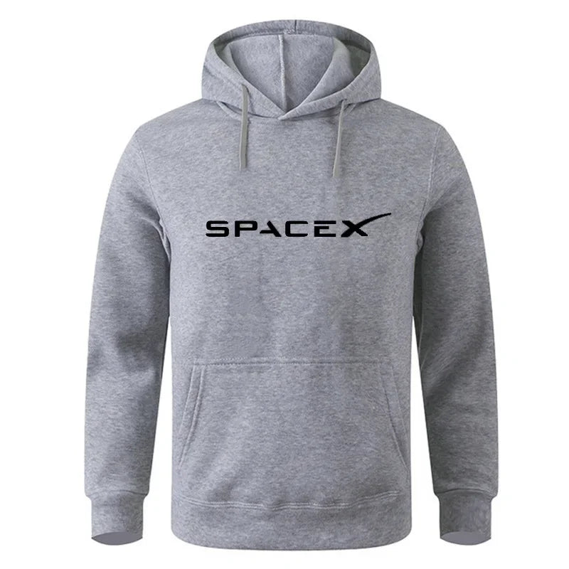 Sudadera unisex SpaceX con estampado espacial – Estilo urbano y cómodo