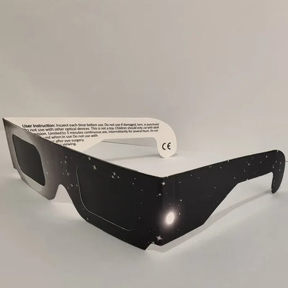 Pack 5 gafas solares para eclipses ,certificación CE e ISO,