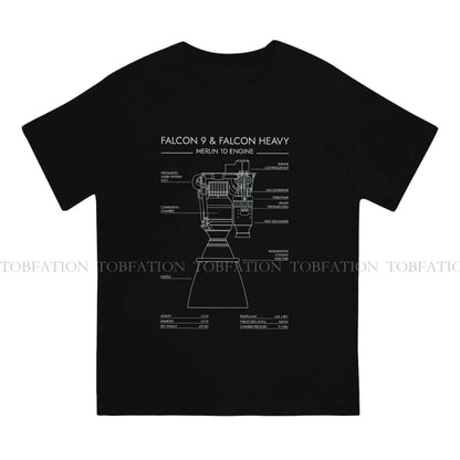 SpaceX Raptor and Merlin Engines T-Shirt – Falcon 9 / Falcon Heavy