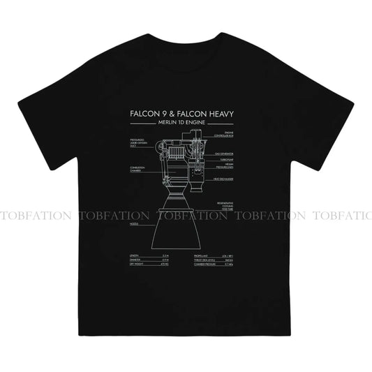 Camiseta SpaceX Motores Raptor y Merlin – Falcon 9 / Falcon Heavy