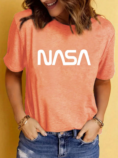 Camiseta Deportiva Oversize NASA para Mujer