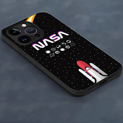 NASA Black Shield – Funda universal para iPhone con esencia cósmica