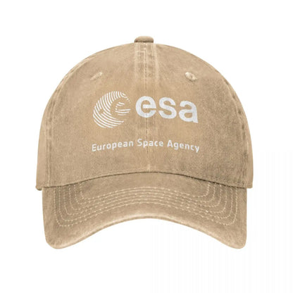 Gorra vintage ESA – Estilo denim desgastado, unisex y ajustable