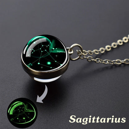 Collar Constelaciones 12 Signos – Colgante Luminiscente de Cielo Estrellado