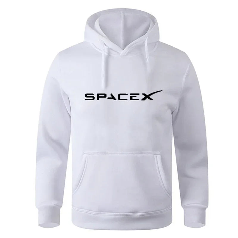 Sudadera unisex SpaceX con estampado espacial – Estilo urbano y cómodo