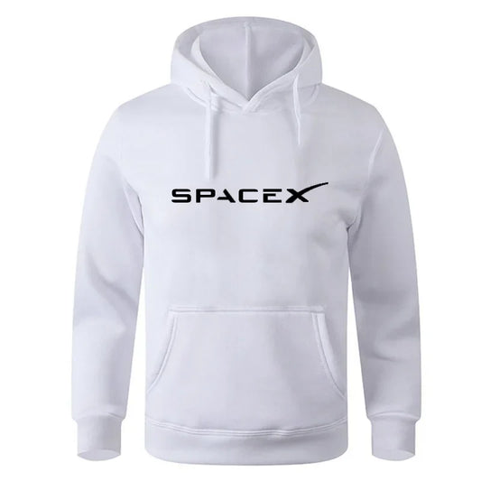 Sudadera unisex SpaceX con estampado espacial – Estilo urbano y cómodo