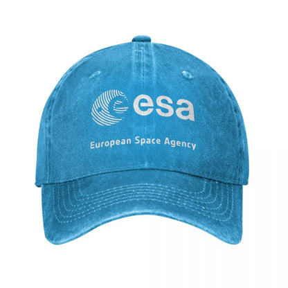 Gorra vintage ESA – Estilo denim desgastado, unisex y ajustable