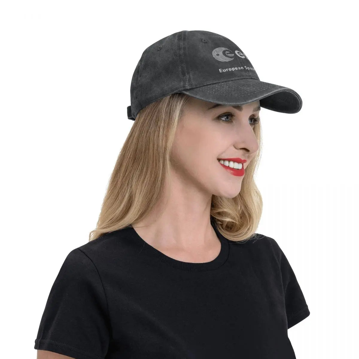 Gorra vintage ESA – Estilo denim desgastado, unisex y ajustable