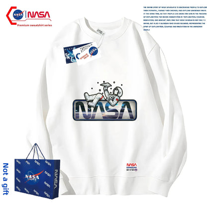 Sudadera NASA Mujer – Primavera/Otoño, Cuello Redondo y Corte Holgado