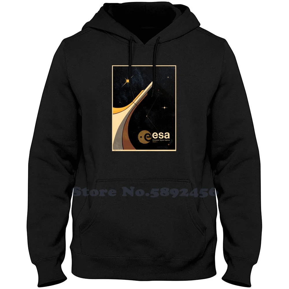 Sudadera unisex ESA con estampado espacial – Estilo urbano y cómodo