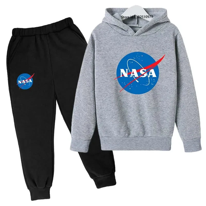Conjunto Infantil NASA: Sudadera con Capucha y Joggers