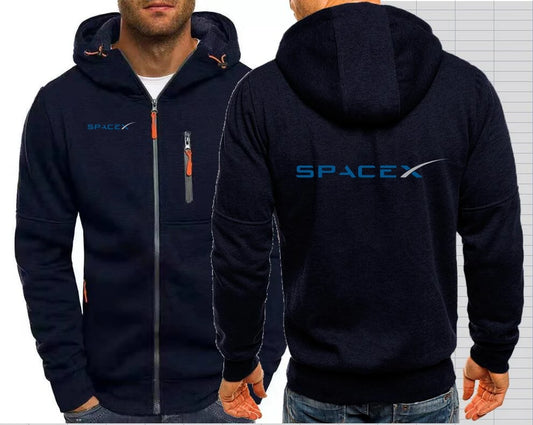 Chaqueta con Capucha SpaceX para Hombre – Logo SpaceX