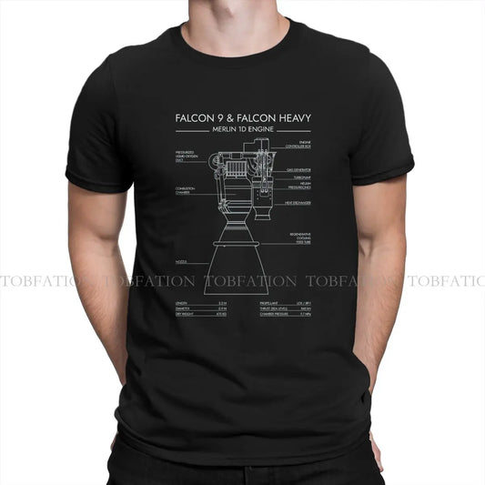 Camiseta SpaceX Motores Raptor y Merlin – Falcon 9 / Falcon Heavy