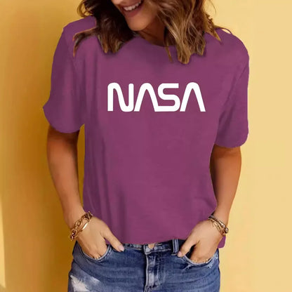 Camiseta Deportiva Oversize NASA para Mujer