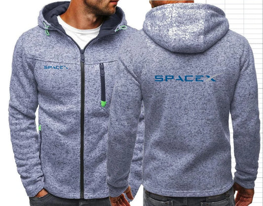 Sudadera con Cremallera para Hombre – SpaceX & Marte