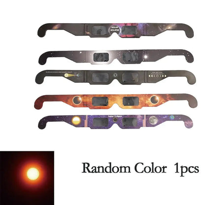 ¡Disfruta de este pack de (5-10-20-30-50-70-100) gafas solares para eclipse! Observa con seguridad y comodidad