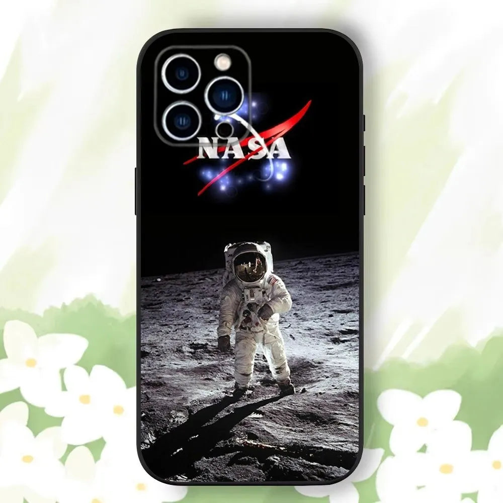 NASA Black Shield – Funda universal para iPhone con esencia cósmica
