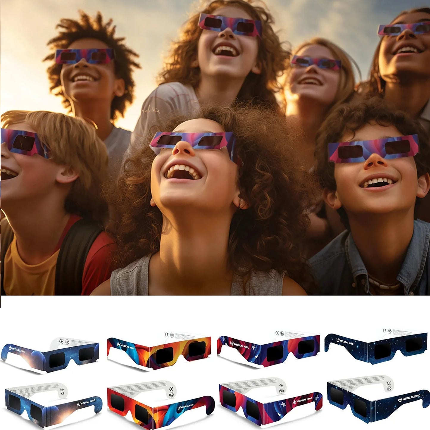 10 Packs – Gafas para Eclipses Solares