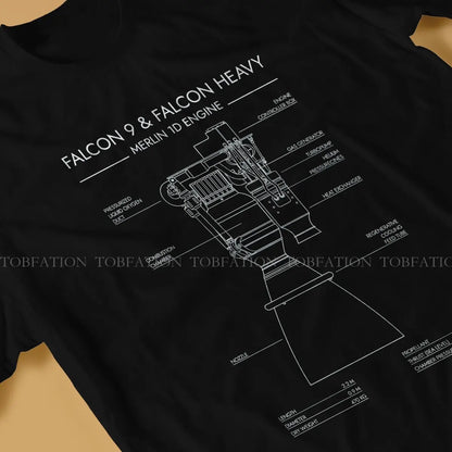 SpaceX Raptor and Merlin Engines T-Shirt – Falcon 9 / Falcon Heavy