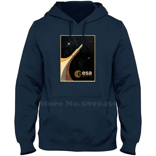 Sudadera unisex ESA con estampado espacial – Estilo urbano y cómodo