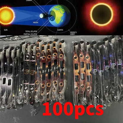 Pack 100 Gafas Eclipse Solar – Visión Segura y Certificada para Disfrutar del Espectáculo Celeste