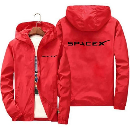Sudadera SpaceX Hombre – Estilo Deportivo con Cremallera