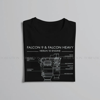 SpaceX Raptor and Merlin Engines T-Shirt – Falcon 9 / Falcon Heavy
