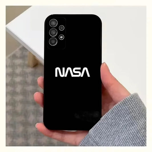 Funda Negra de Silicona NASA para Samsung