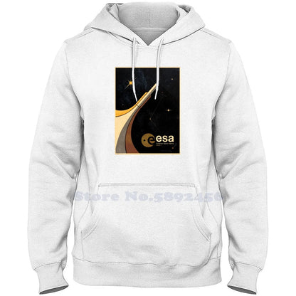 Sudadera unisex ESA con estampado espacial – Estilo urbano y cómodo