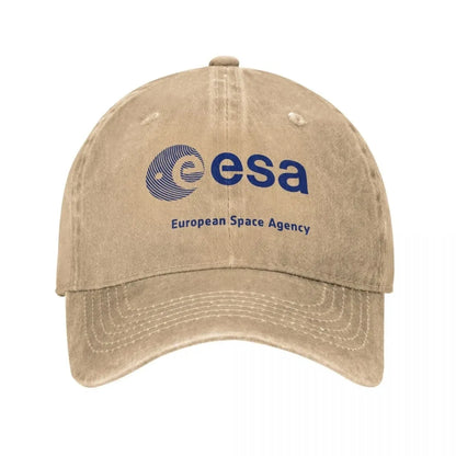 Gorra vintage ESA – Estilo denim desgastado, unisex y ajustable