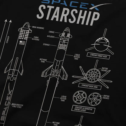 SpaceX Starship T-shirt