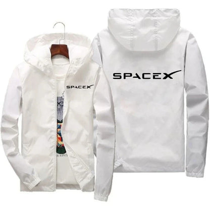 Sudadera SpaceX Hombre – Estilo Deportivo con Cremallera