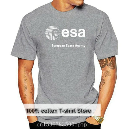 Camiseta con logo ESA – Diseño espacial con homenaje a misiones europeas