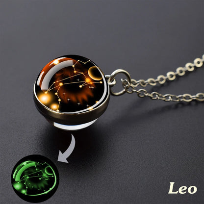 Collar Constelaciones 12 Signos – Colgante Luminiscente de Cielo Estrellado